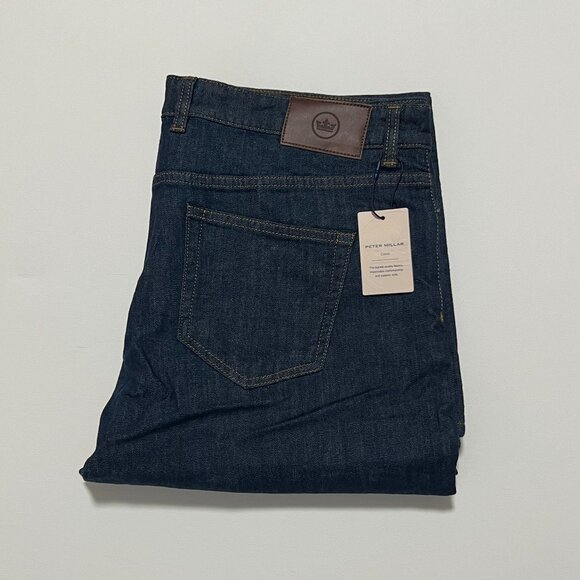 Peter Millar Jeans *NWT Pilot Mill Classic Fit Medium Wash Men's size 38x32 - Picture 1 of 9